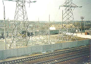 Traction substation before start 
