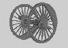 Steam locomotive wheel pair