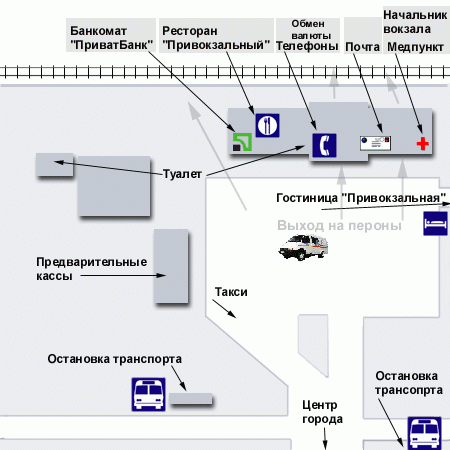 Карта вокзала